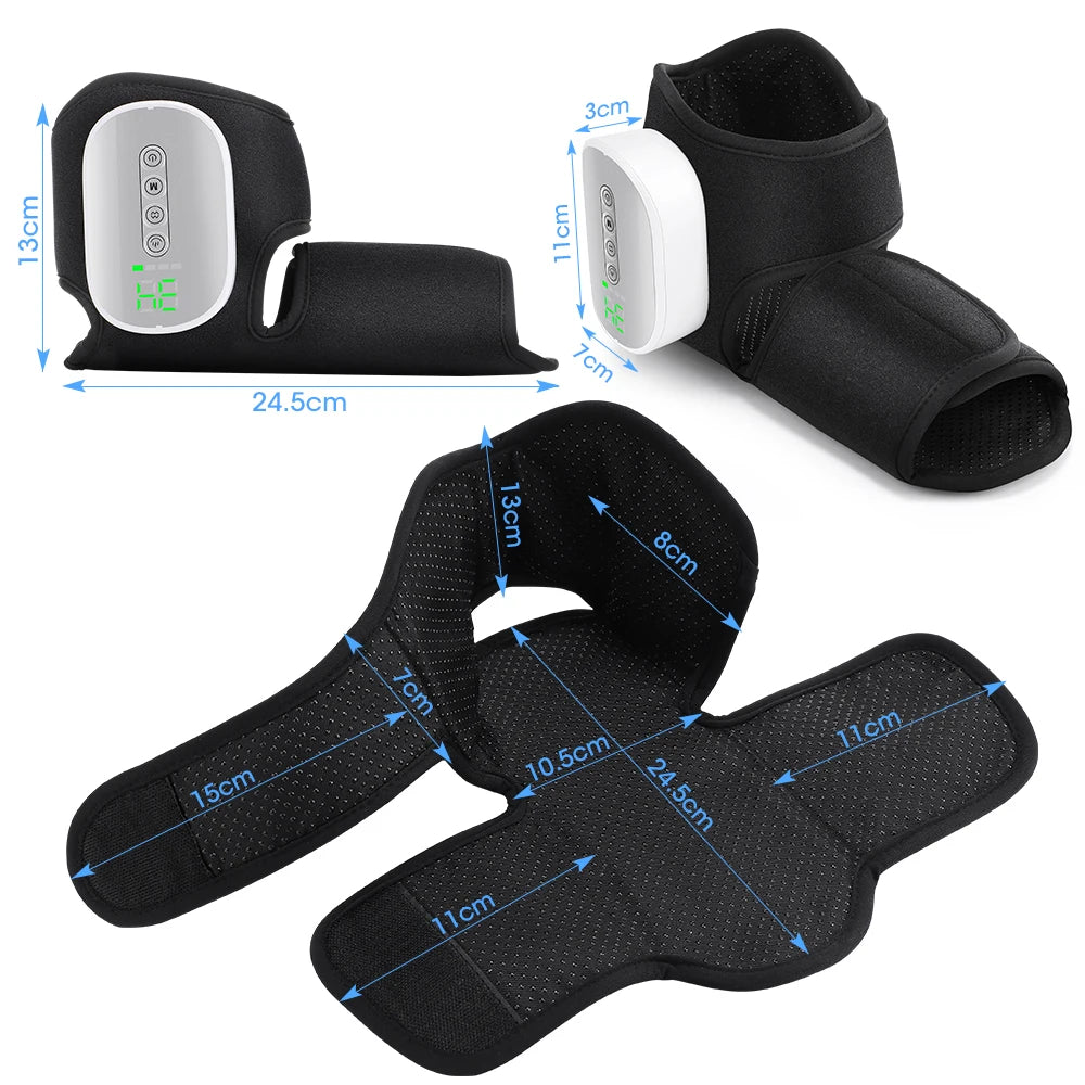 Moajaza Wireless Air Pressure Ankle Massager With Heating And Compression
