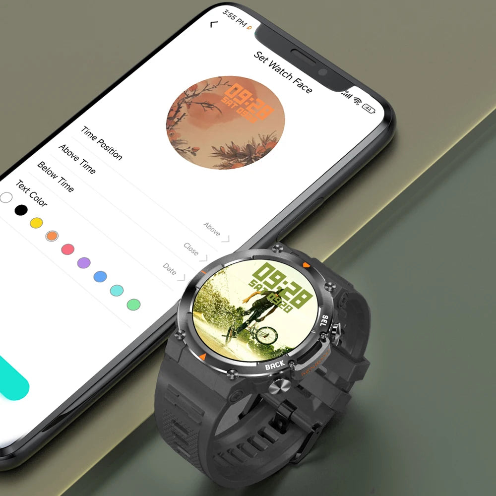 Senbono MAX18 Smart Watch For Men With AMOLED Bluetooth Call