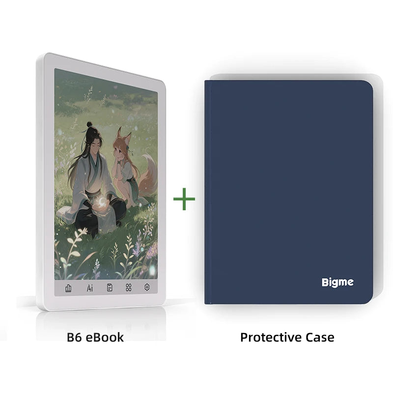 BIGME B6 Color E Ink Ereader With Front Light Android 14 OS