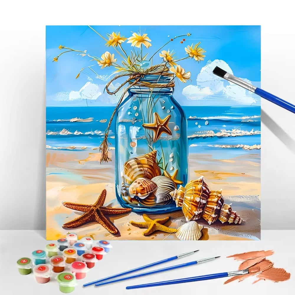 Starfish Paint By Numbers Kit For Adults Home Decor Gift