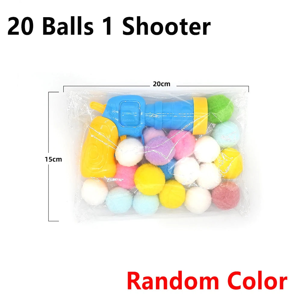 Cat Ball Launching Gun Toy for Pets Interactive Training