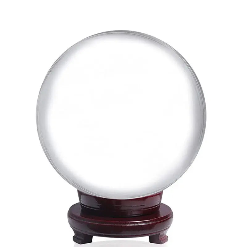 Longwin Crystal Ball Meditation Glass Sphere for Divination Healing Photography