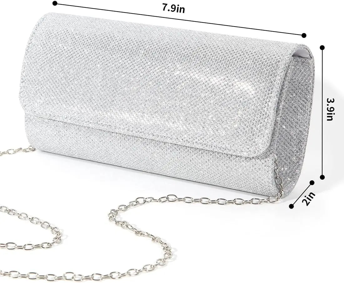 Evening Sparkling Clutch Purse For Women Party Bag Wedding Accessory