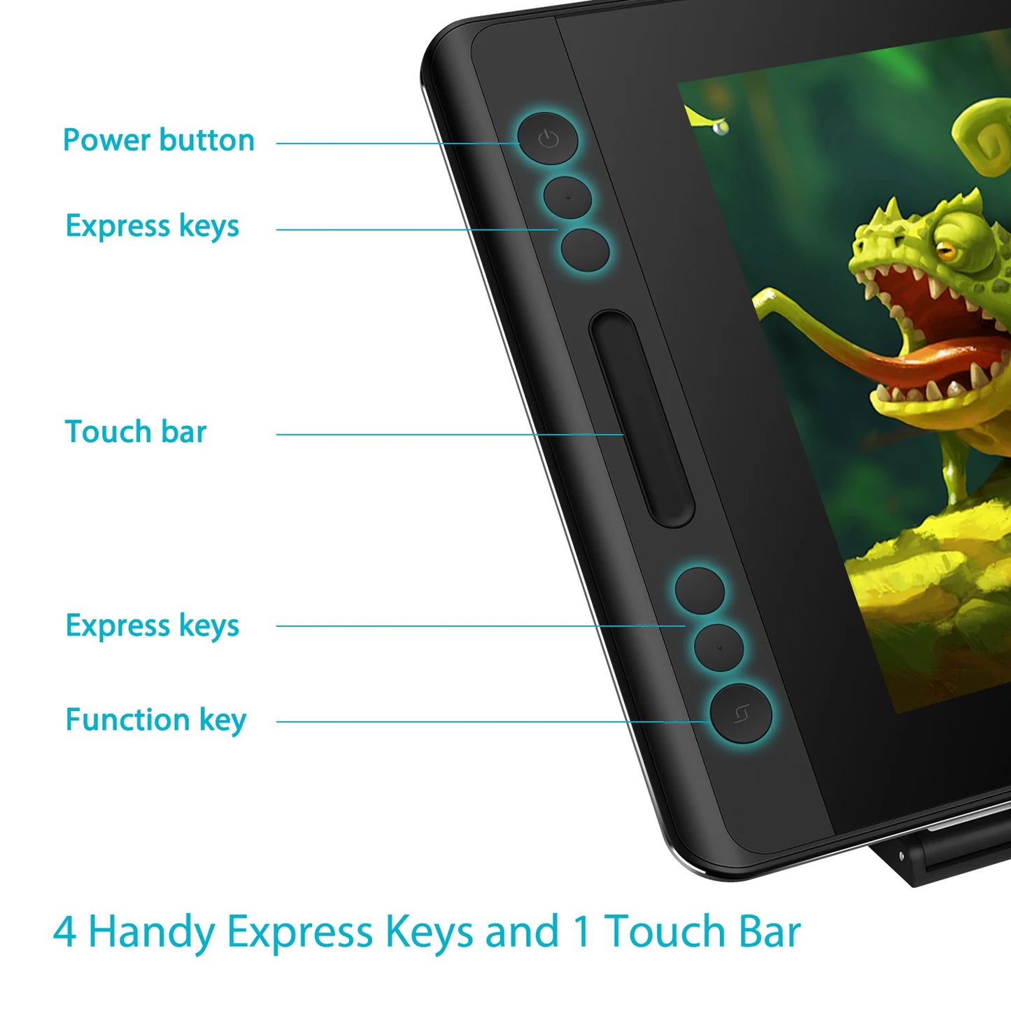 HUION Kamvas Pro Graphics Tablet With Battery Free Stylus