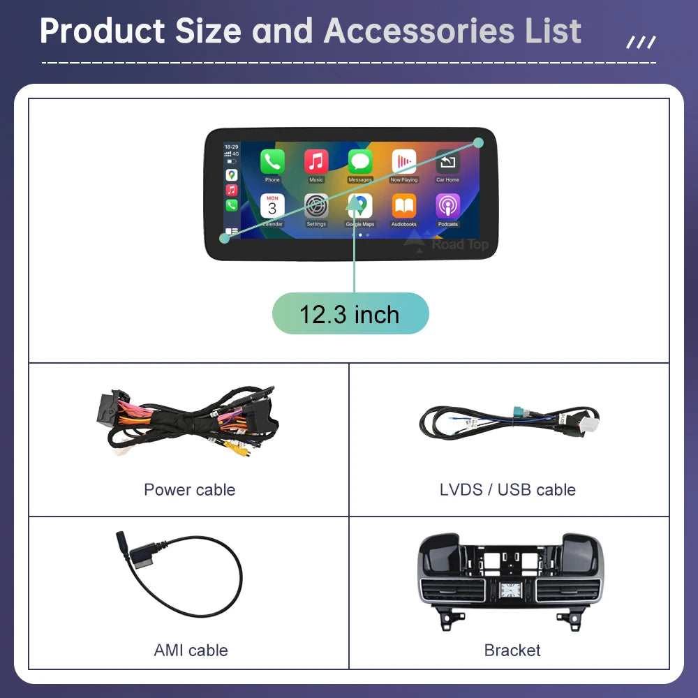 Road Top Linux Touchscreen Car Radio Mercedes Benz ML GL