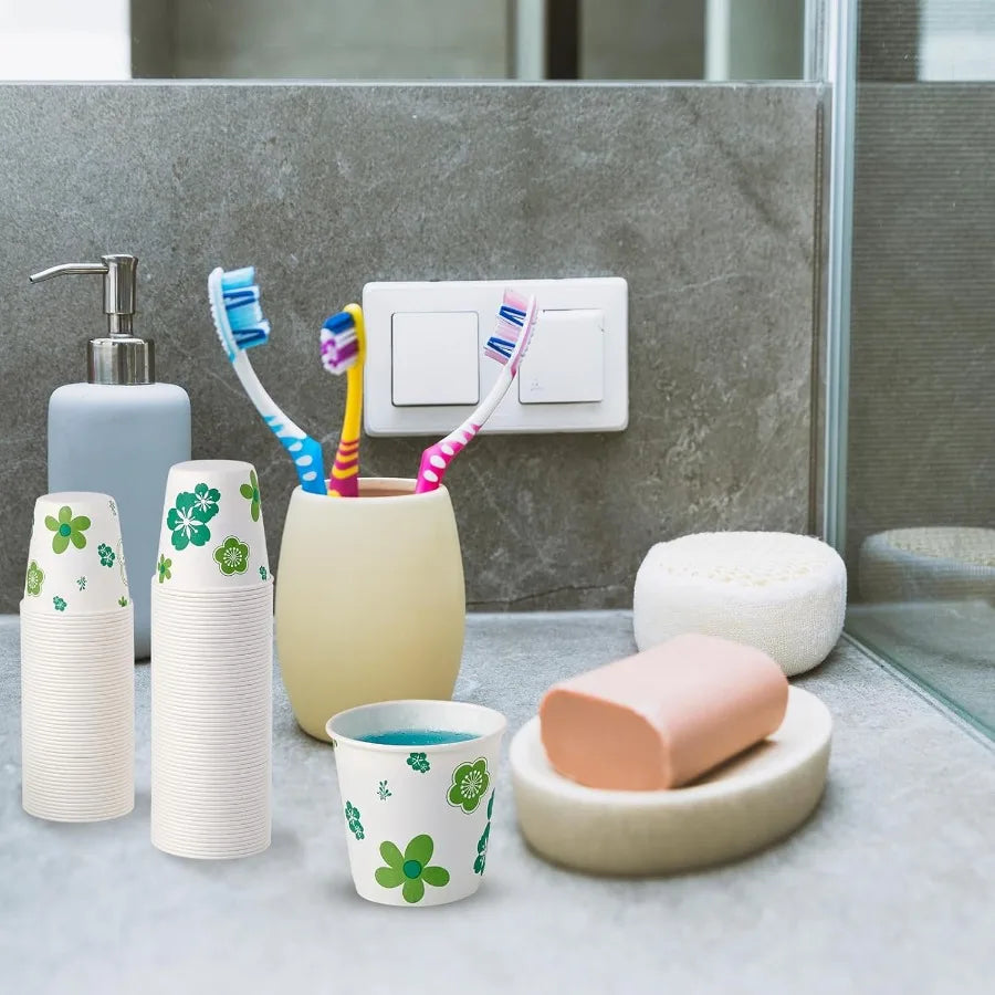 600 Pack Paper Cups 3oz Disposable Bathroom Cups for Mouthwash Cold Drinking Cups Ideal for Parties Picnics BBQs Travel and Eve