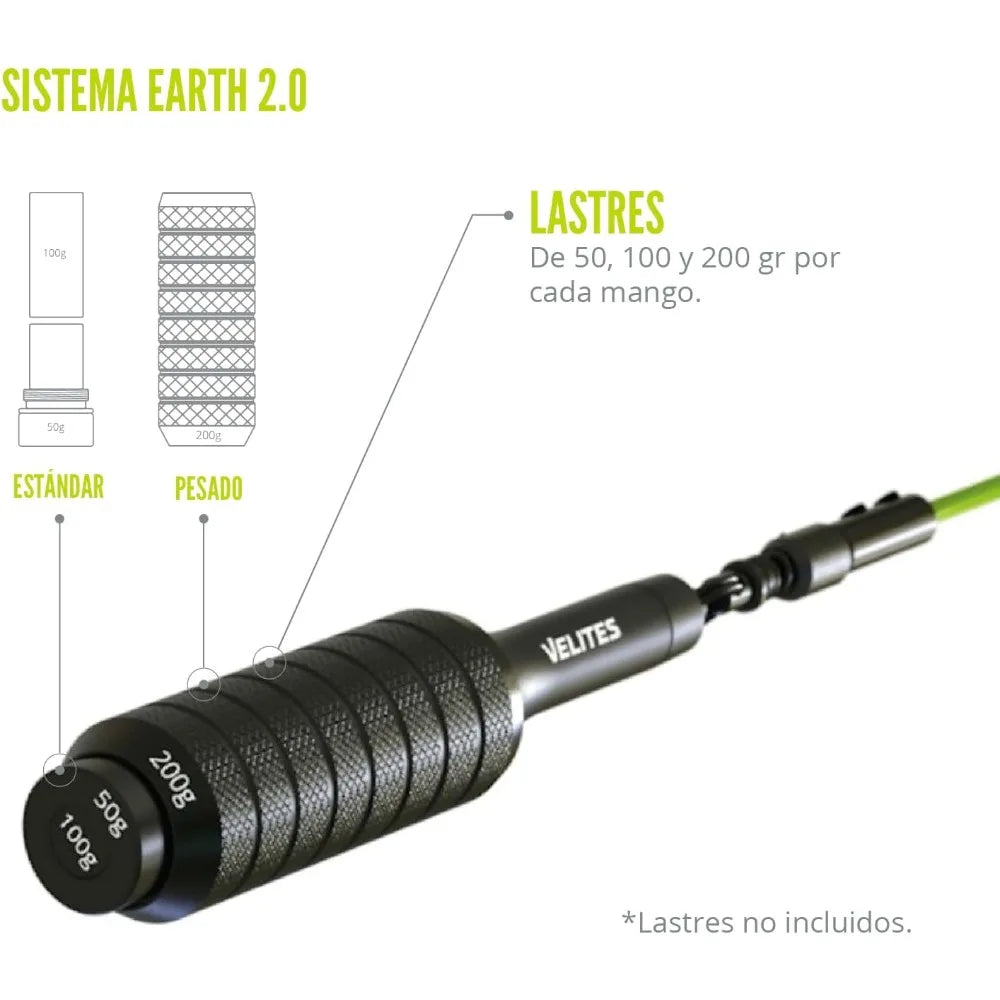 Velites Weighted Jump Rope For Crosstraining Boxing MMA Fitness