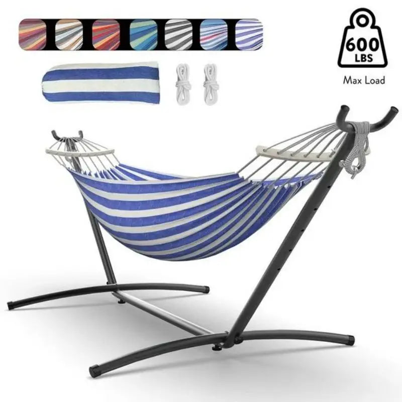 GYROOR Adjustable Stand Hammock With Storage Bag And 600lb Capacity
