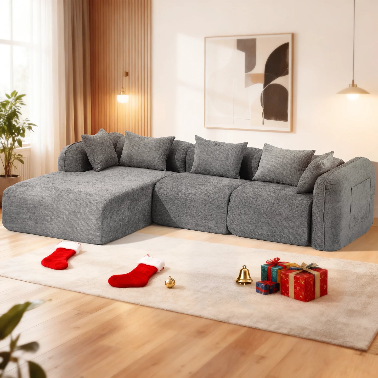 Redlife Sherpa Modular Cloud Sofa For Small Living Rooms