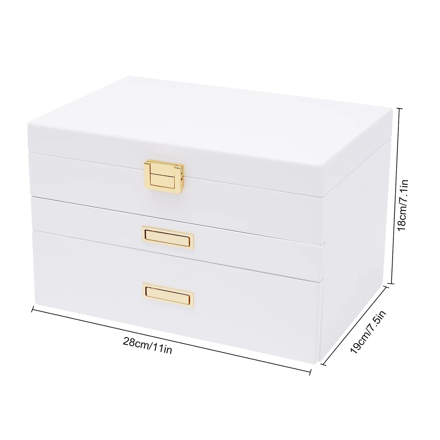 Jewelry And Watch Display Case Storage Organizer Box