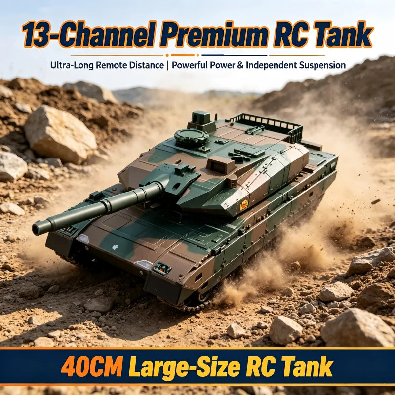 TONGLI Remote Control RC Tank Toy With Shooting Battle Mode