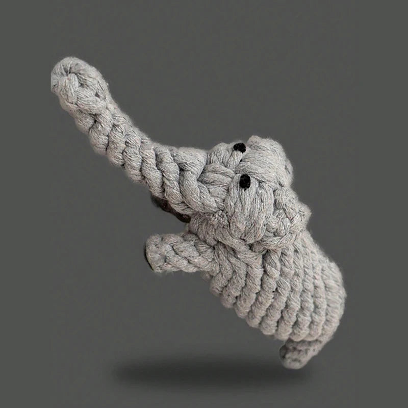 Handwoven Linen Rope Dog Toy Durable Knot Chew