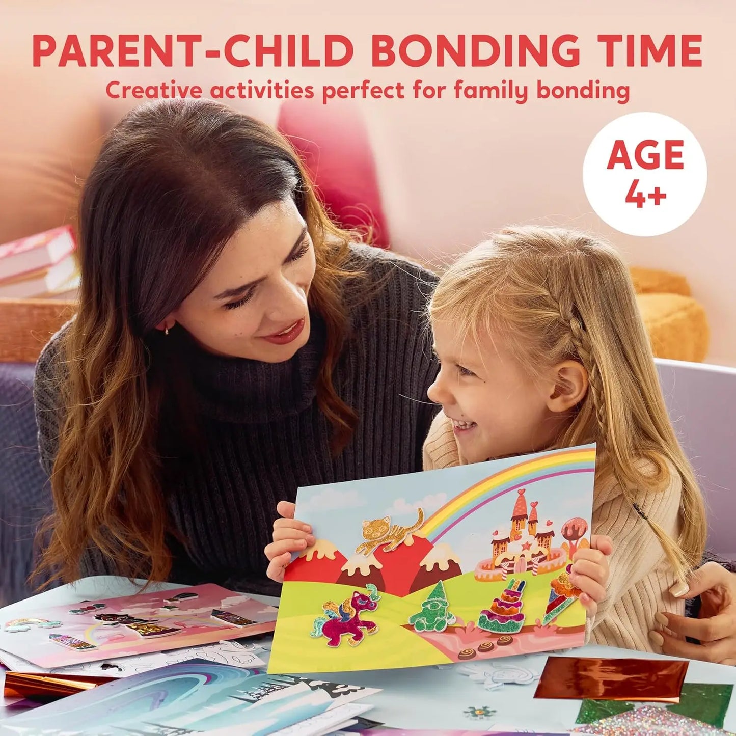 Joyfy Foil Art Kit Mess Free Coloring For Kids Travel