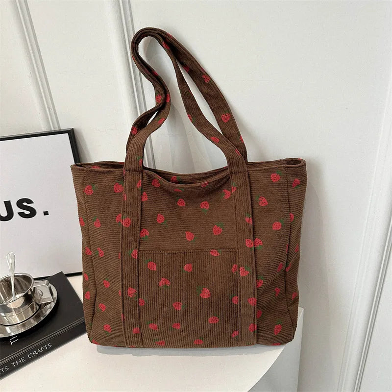 Women Polyester Bucket Bag Beach Fashion Tote Shoulder Handbag Versatile