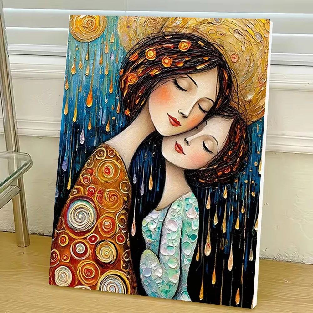 Adult Paint By Number Canvas Kit Figure Art Craft Set