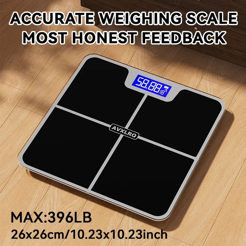 Digital Bathroom Scale With Temperature Display Up To 180 Kg