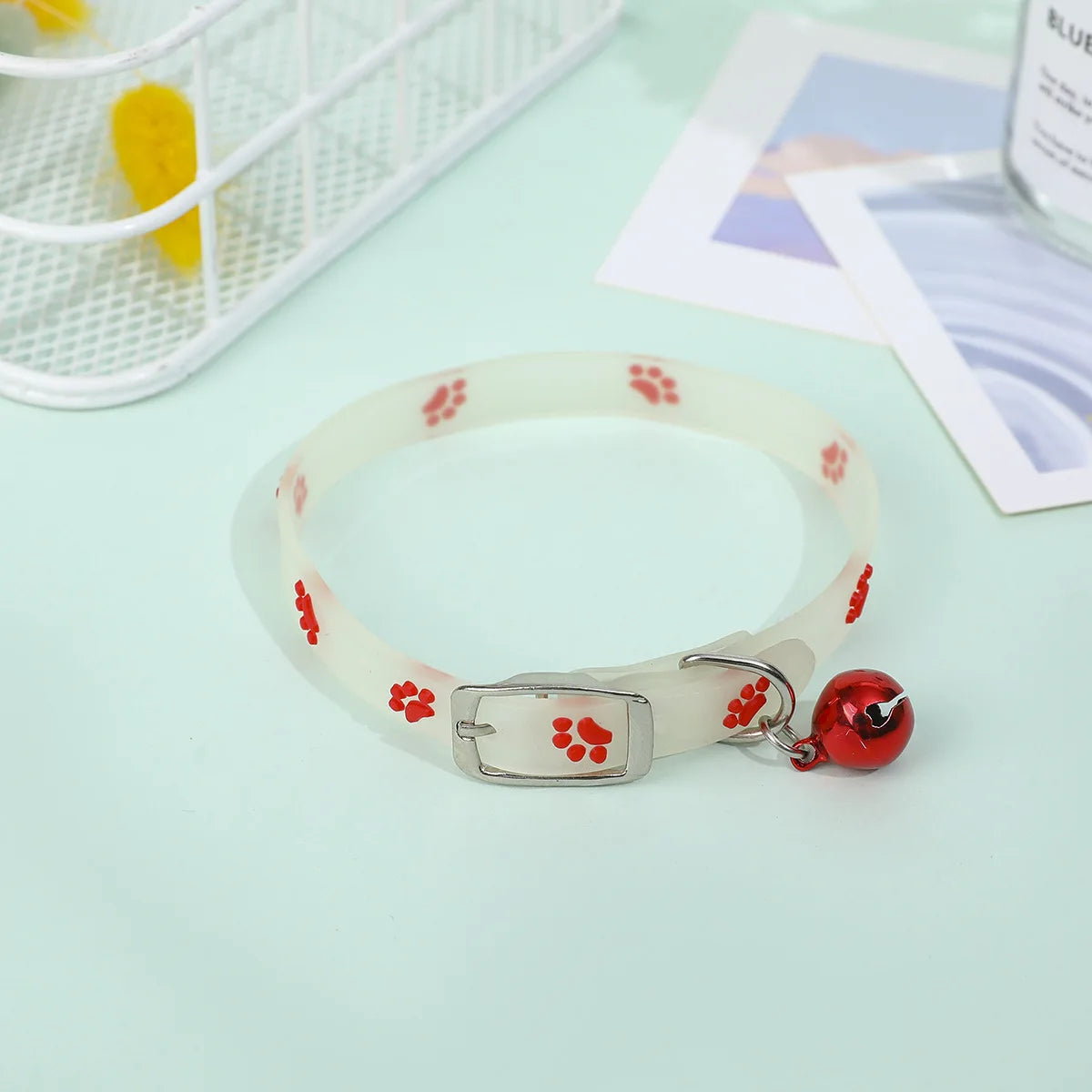 Decoration Luminous Cat Necklace Glow Collar With Bell For Cats