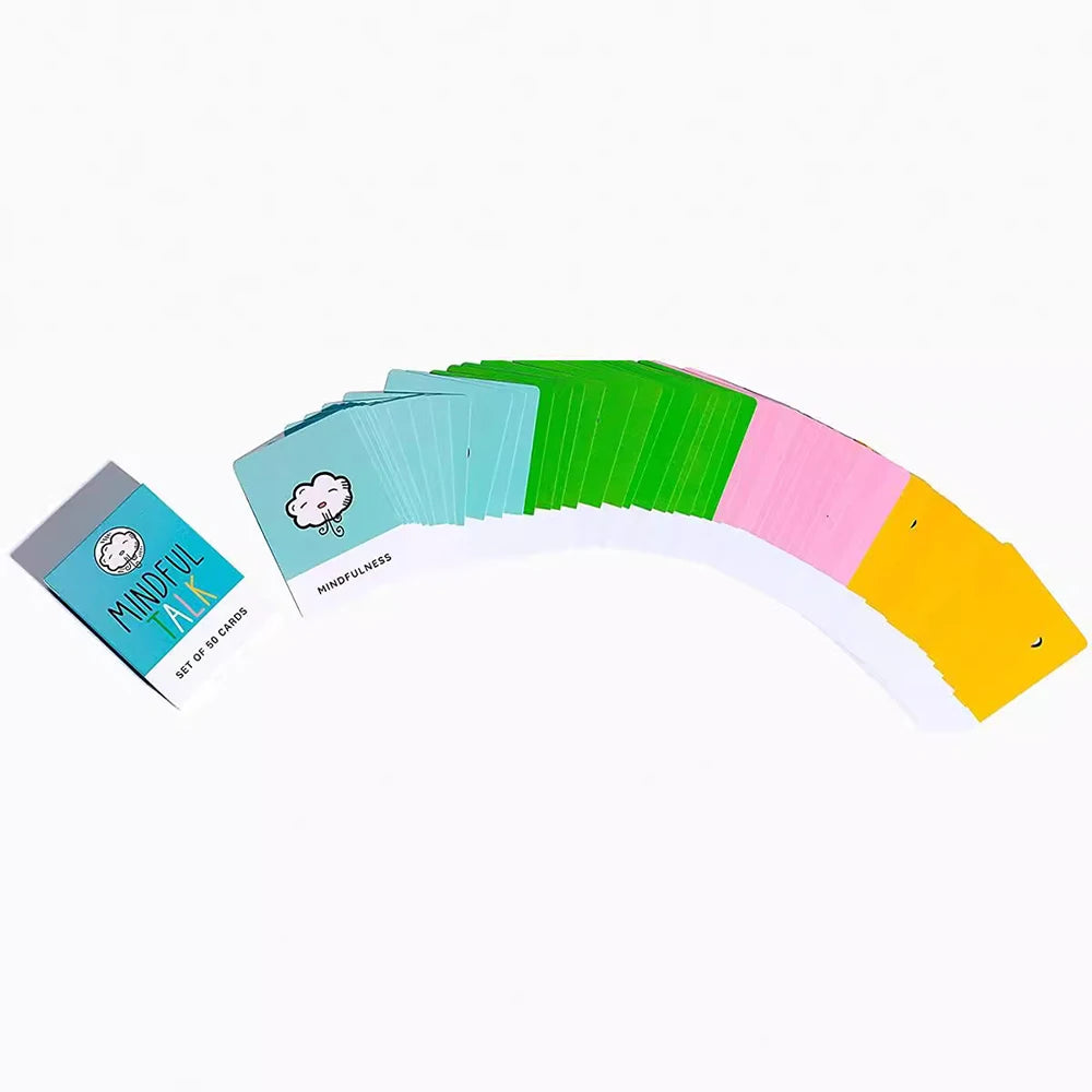 Mindfulness Talk Card Game for Kids and Parents Encouraging Conversation