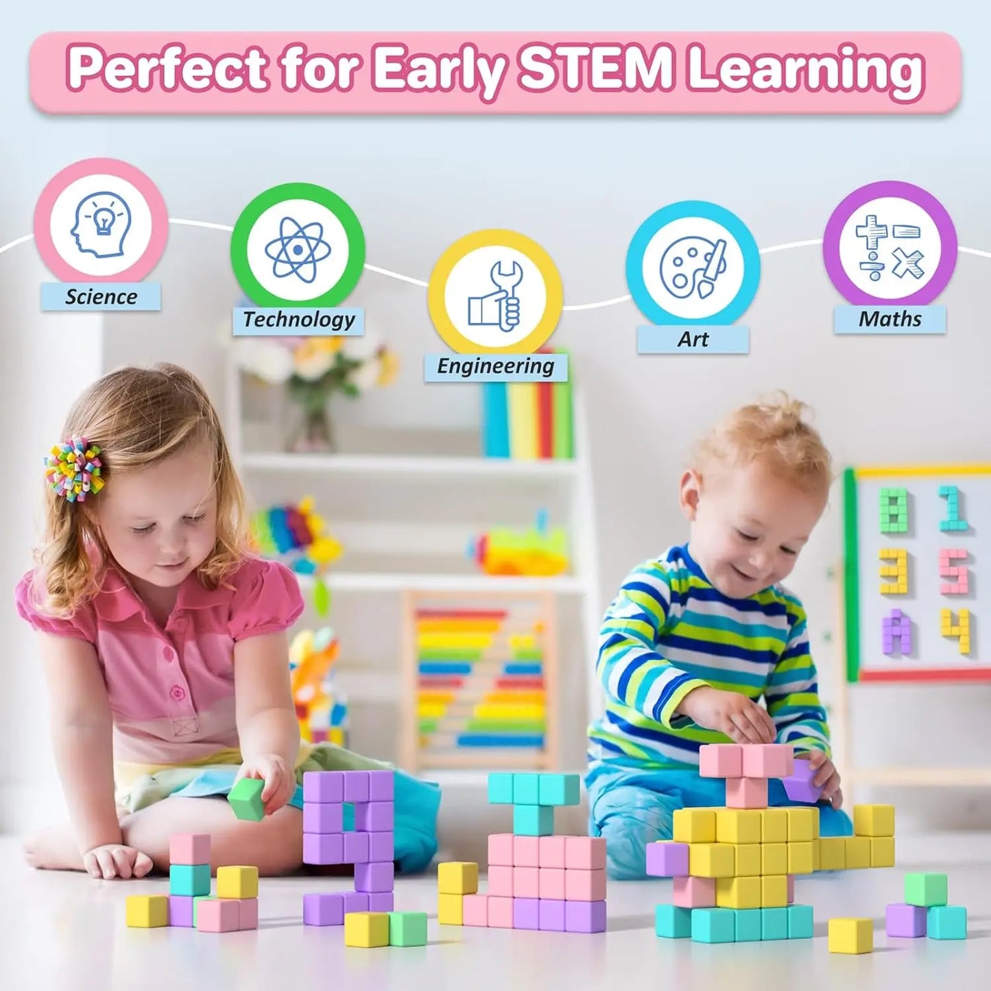 Magnetic Building Blocks Educational STEM Toys for Kids