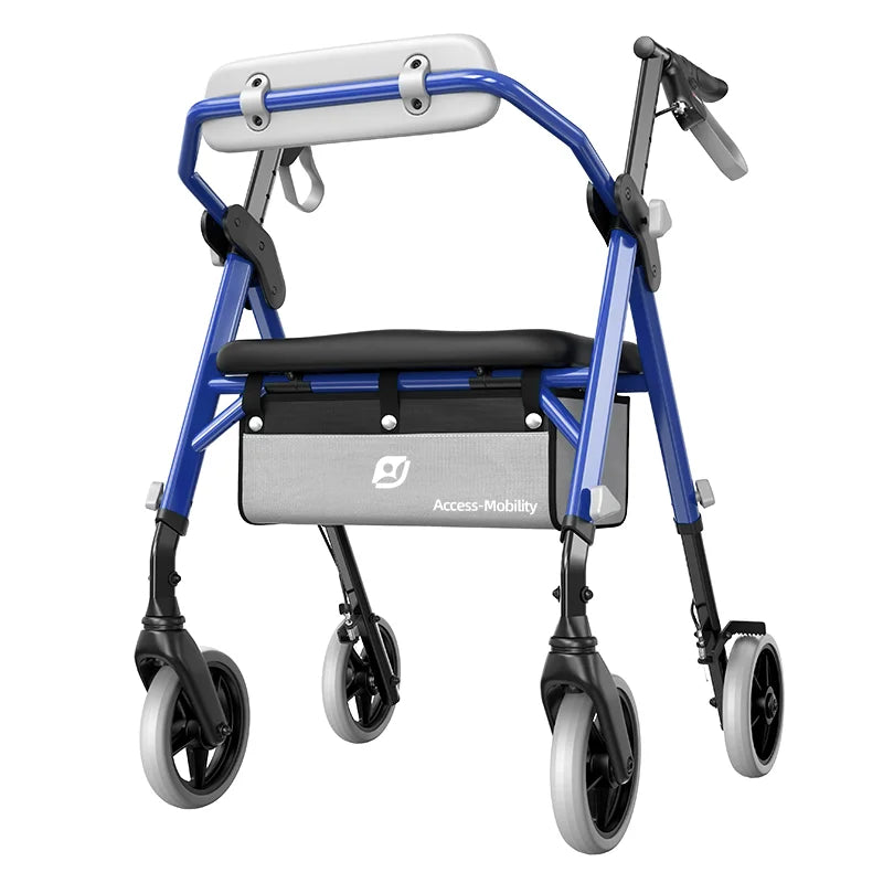 Maidesite Rollator Walker With Seat And Backrest For Seniors