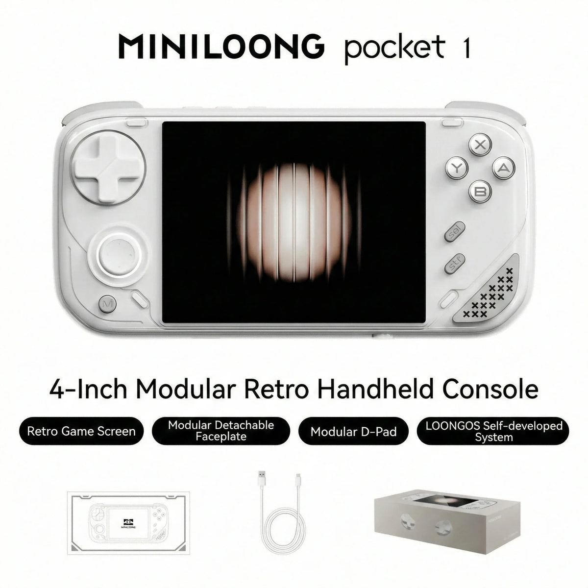 MINILOONG Pocket 1 Retro Handheld Game Emulator Console With RK3566