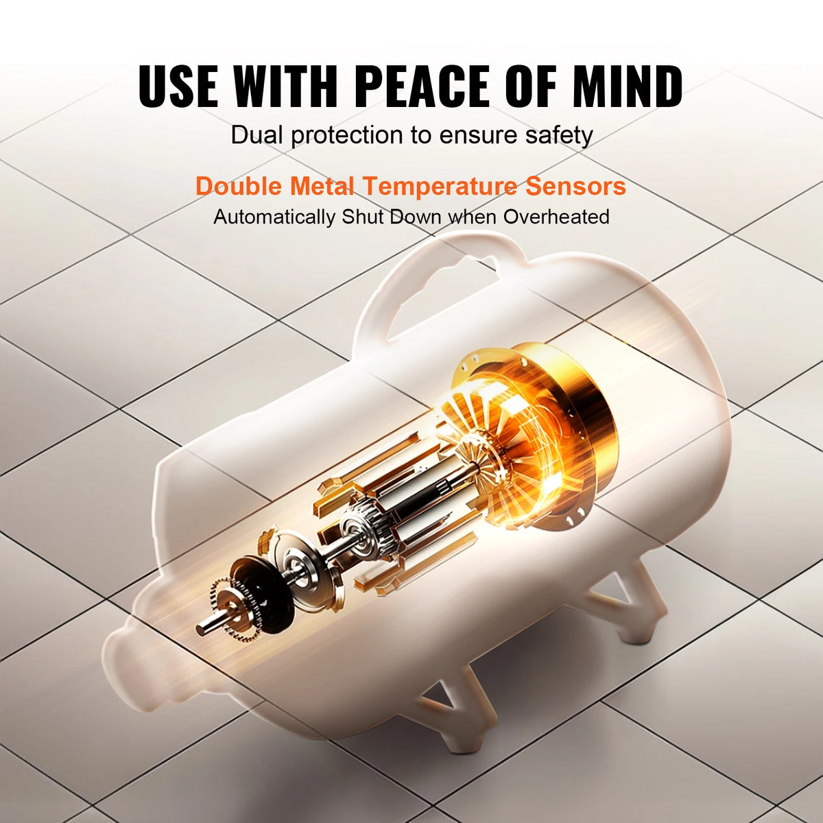 SucceBuy Adjustable Dog Blow Dryer With Speed And Temperature Control