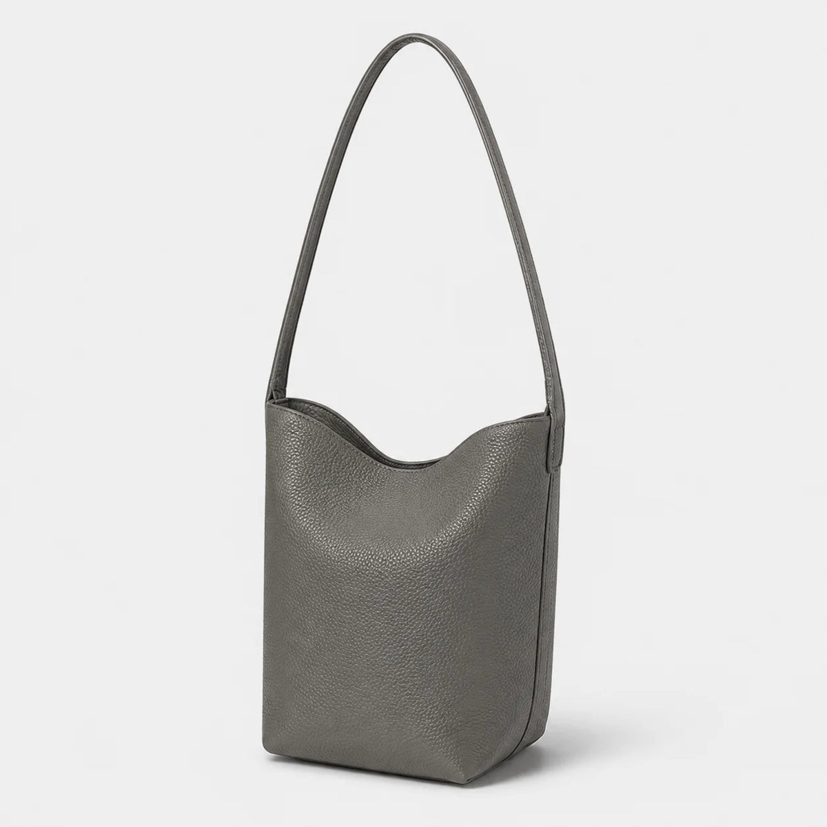 Classic PU Leather Bucket Shoulder Bag for Women Daily Use