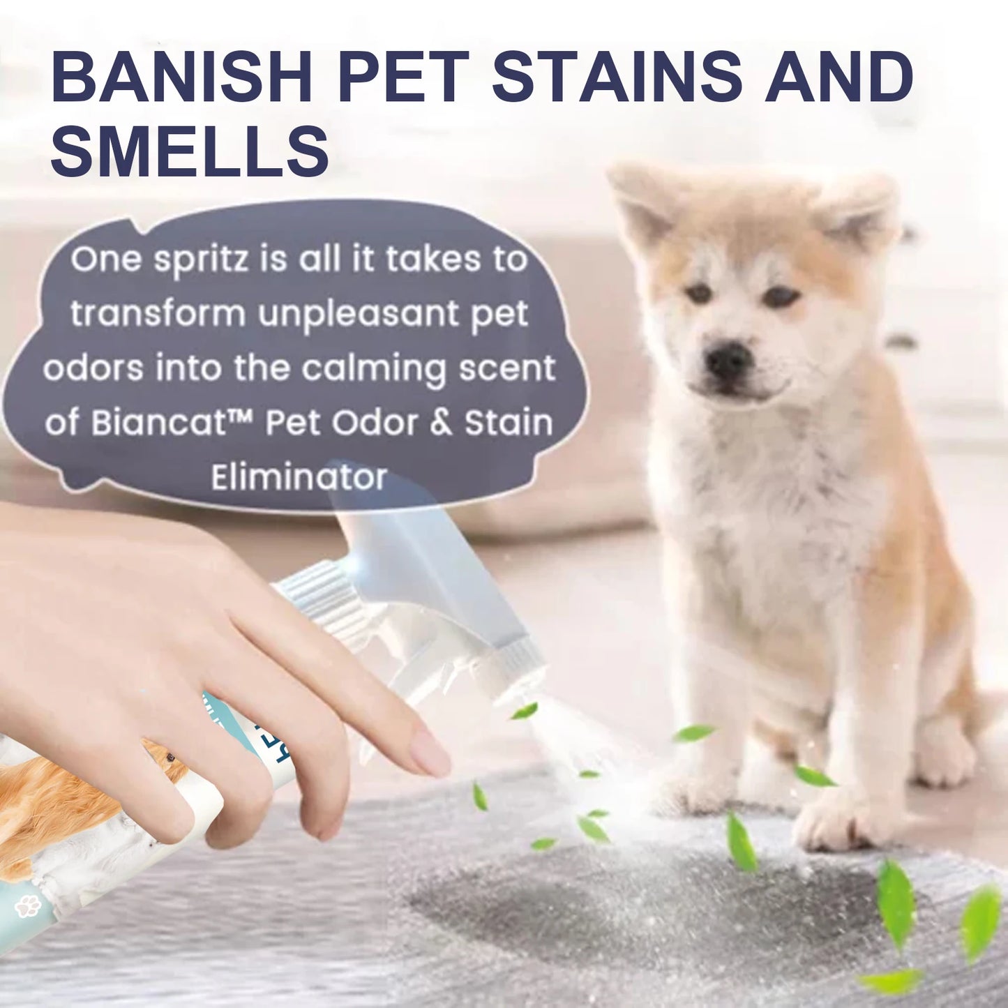 YEGBONG Dog Deodorant Spray Odor Control Nonirritating Mist