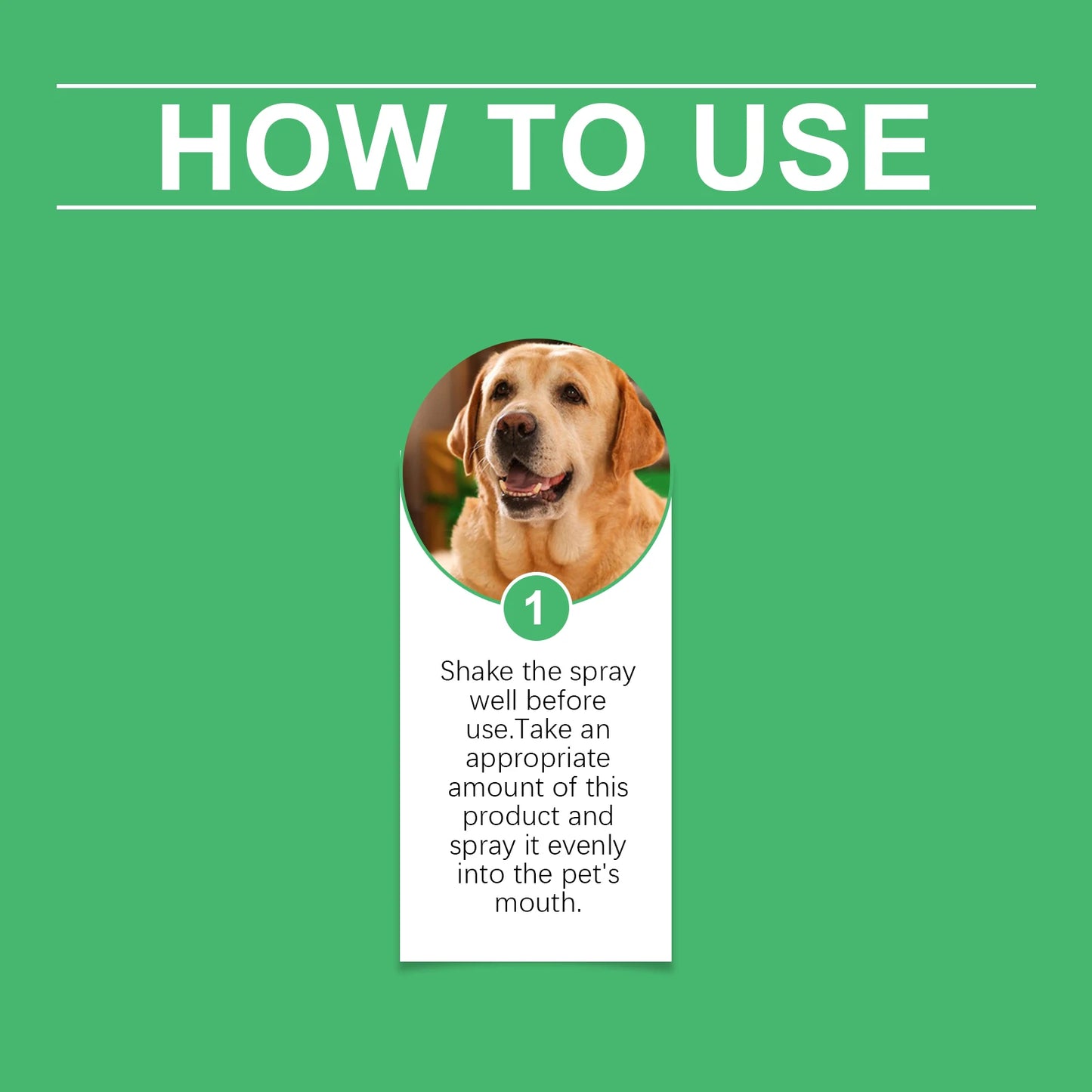 YEGBONG Pet Oral Care Spray Natural Removes Stains And Tartar