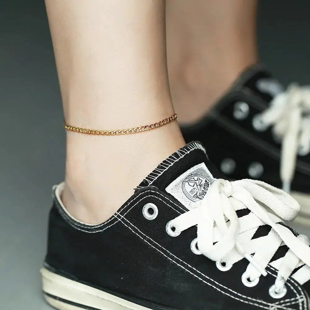 Hermah Stainless Steel Unisex Anklet Jewelry Gift Everyday