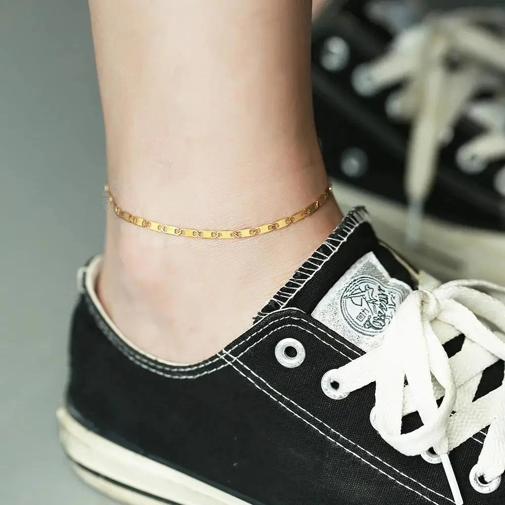 Hermah Stainless Steel Unisex Anklet Jewelry Gift Everyday
