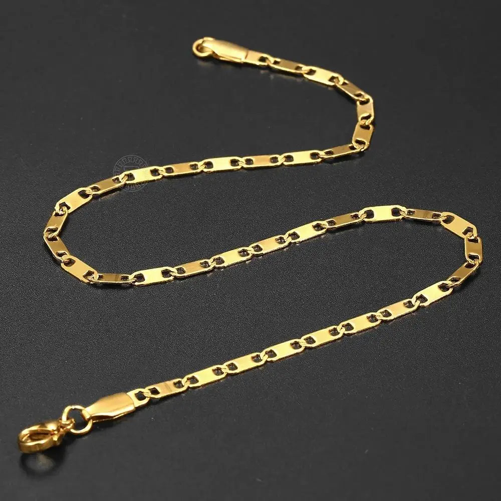 Hermah Stainless Steel Unisex Anklet Jewelry Gift Everyday