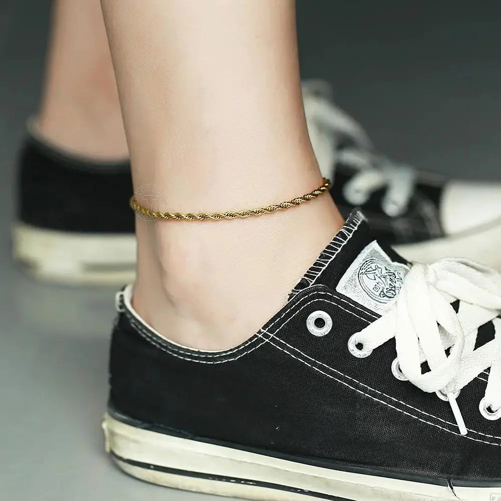Hermah Stainless Steel Unisex Anklet Jewelry Gift Everyday