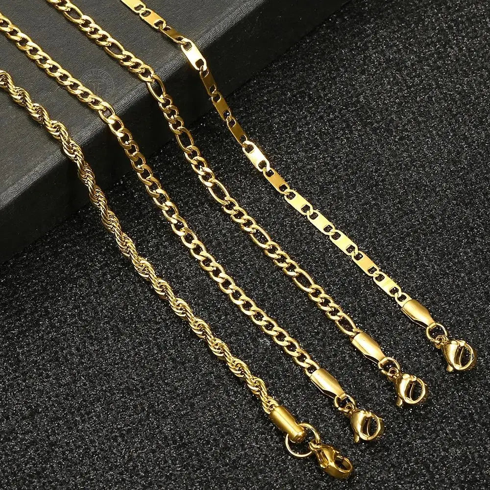 Hermah Stainless Steel Unisex Anklet Jewelry Gift Everyday