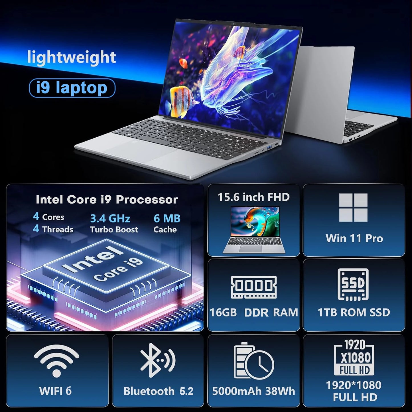 XiaMan Windows 11 Laptop Core I9 10980HK 1TB SSDPro