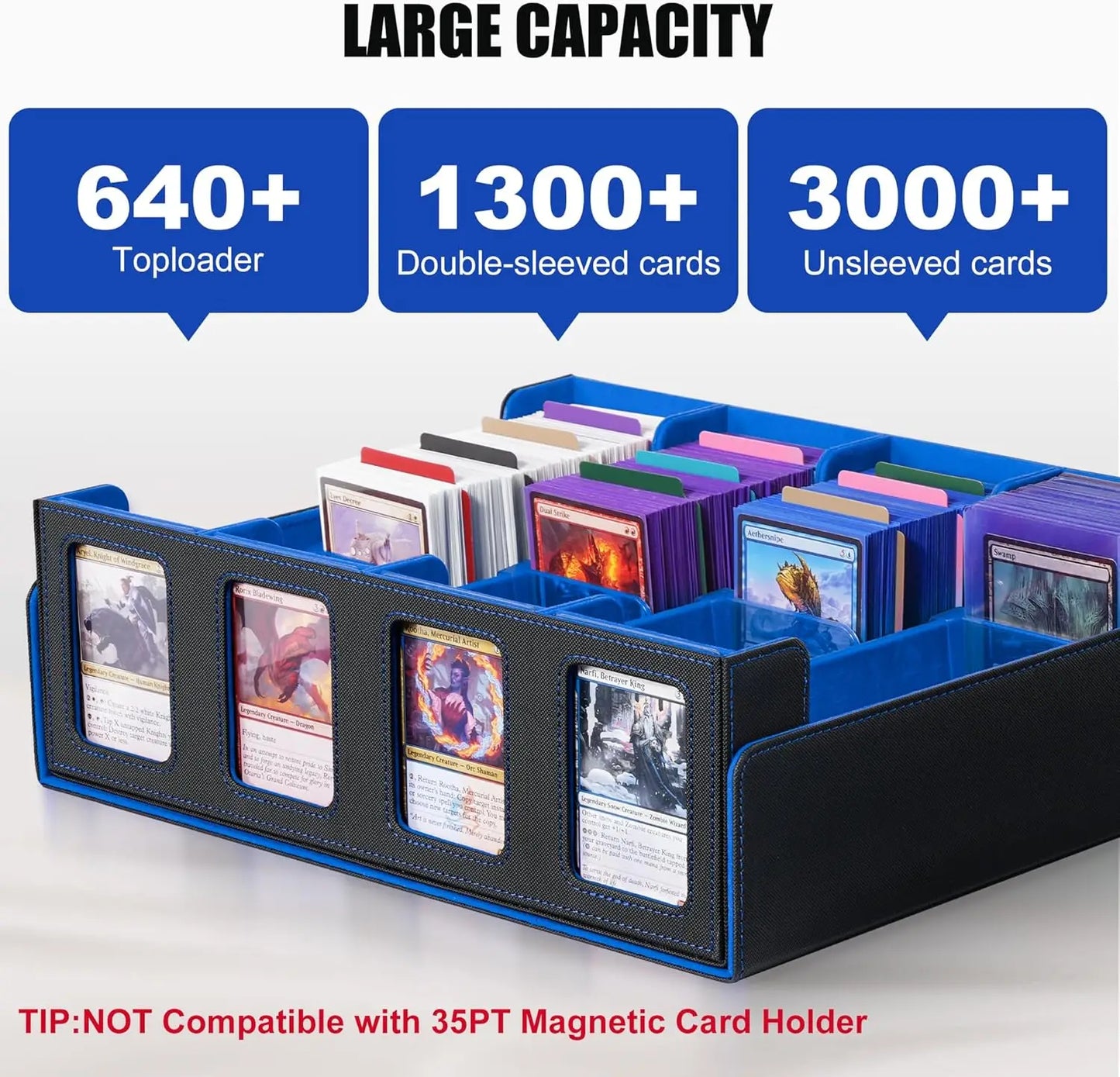 Hign-concerned Trading Card Storage Box 2400 Cards For MTG