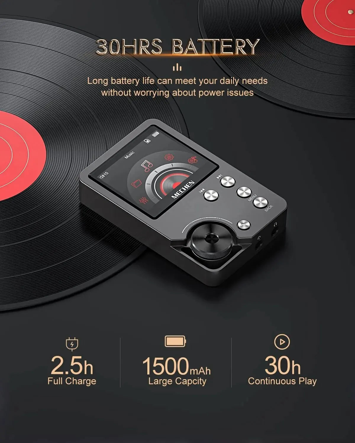 MECHEN M30 Lossless Digital Audio Player With Balanced Output