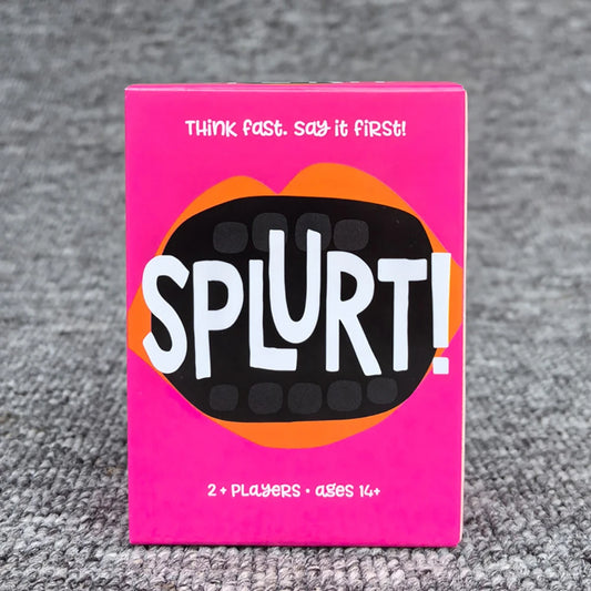 Splurt Quick Think Say It First Party Card Game Portable