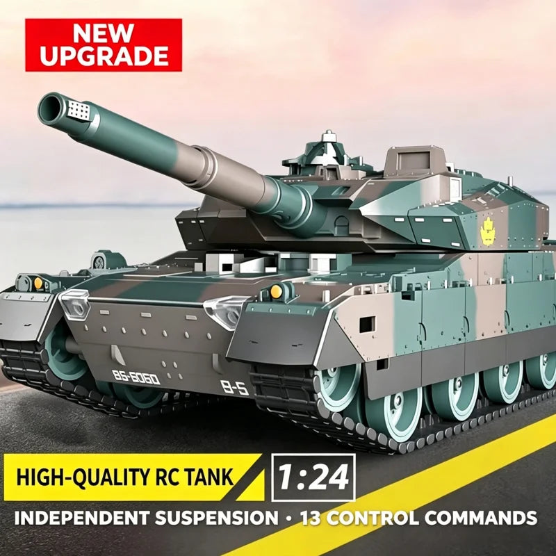 TONGLI Remote Control RC Tank Toy With Shooting Battle Mode