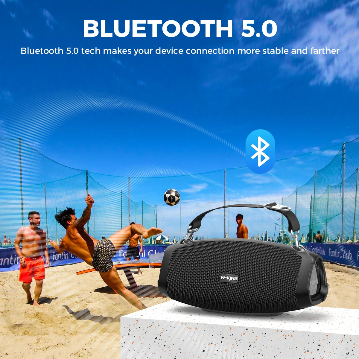 W-King X10 Waterproof Portable Bluetooth Speaker With Deep Bass