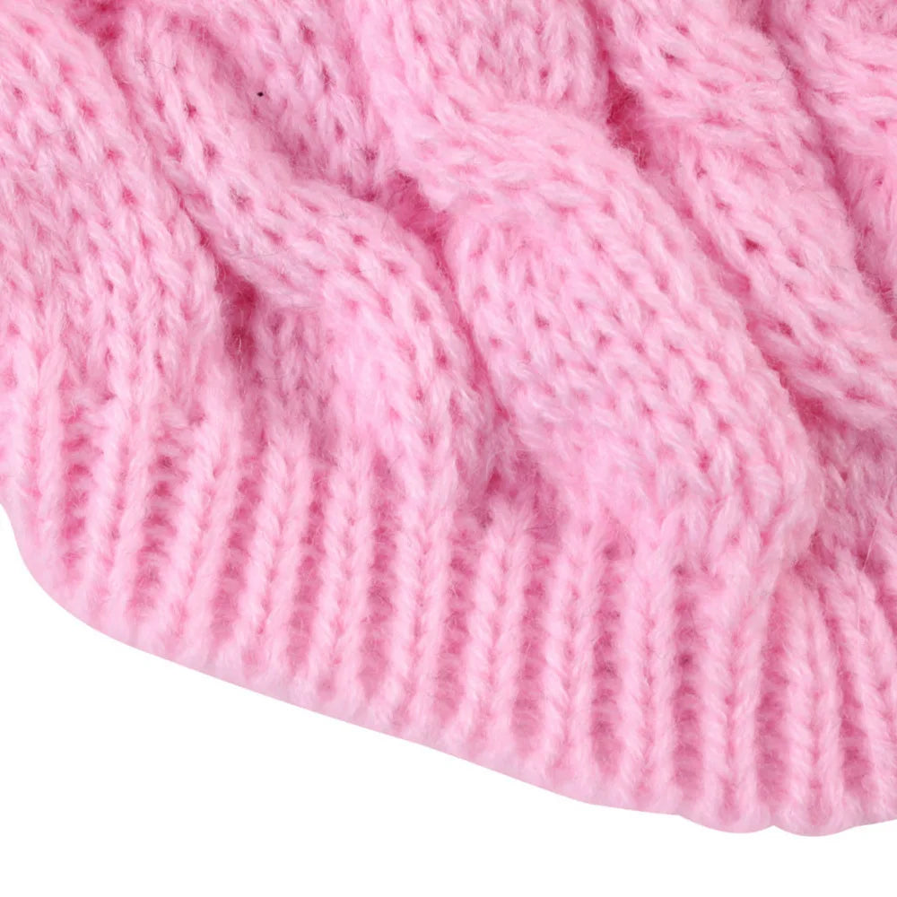 NONECN Dog Sweater Autumn Winter Solid Knit Warm Coat