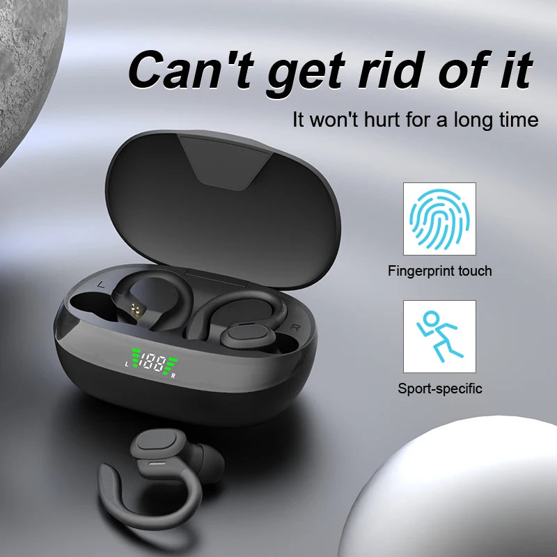SHUKE 9D HiFi Bluetooth Earbuds Wireless Earphones With EarHook