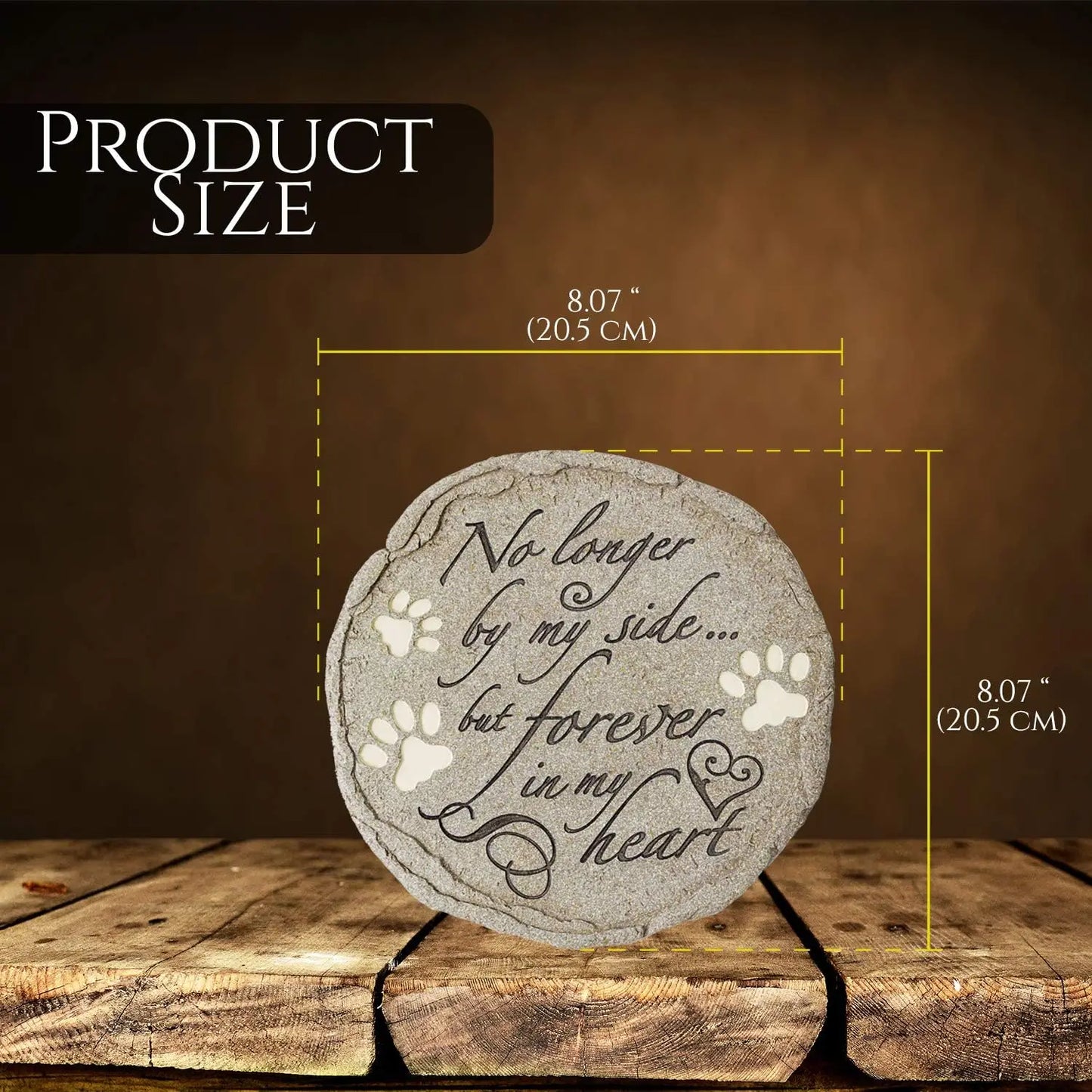 Waterproof Weatherproof Pet Memorial Stone For Cats And Dogs