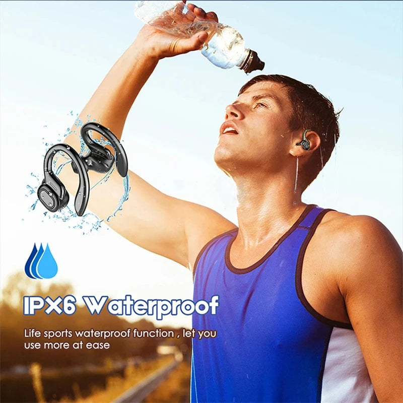 SHUKE 9D HiFi Bluetooth Earbuds Wireless Earphones With EarHook