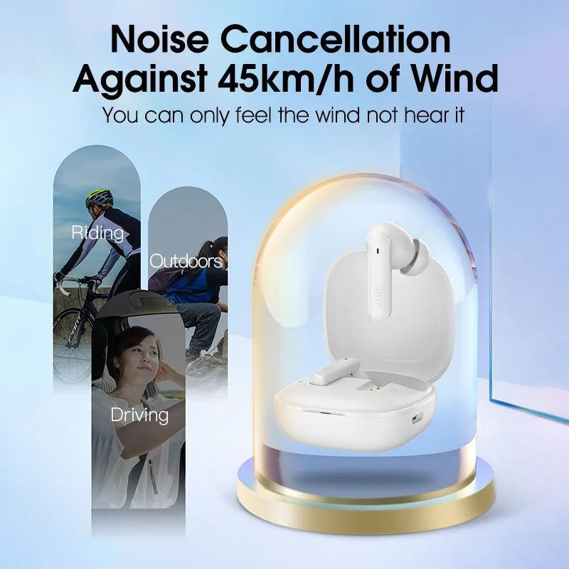 QCY HT05 ANC Wireless Earphones Bluetooth 5.2 ENC HD Call