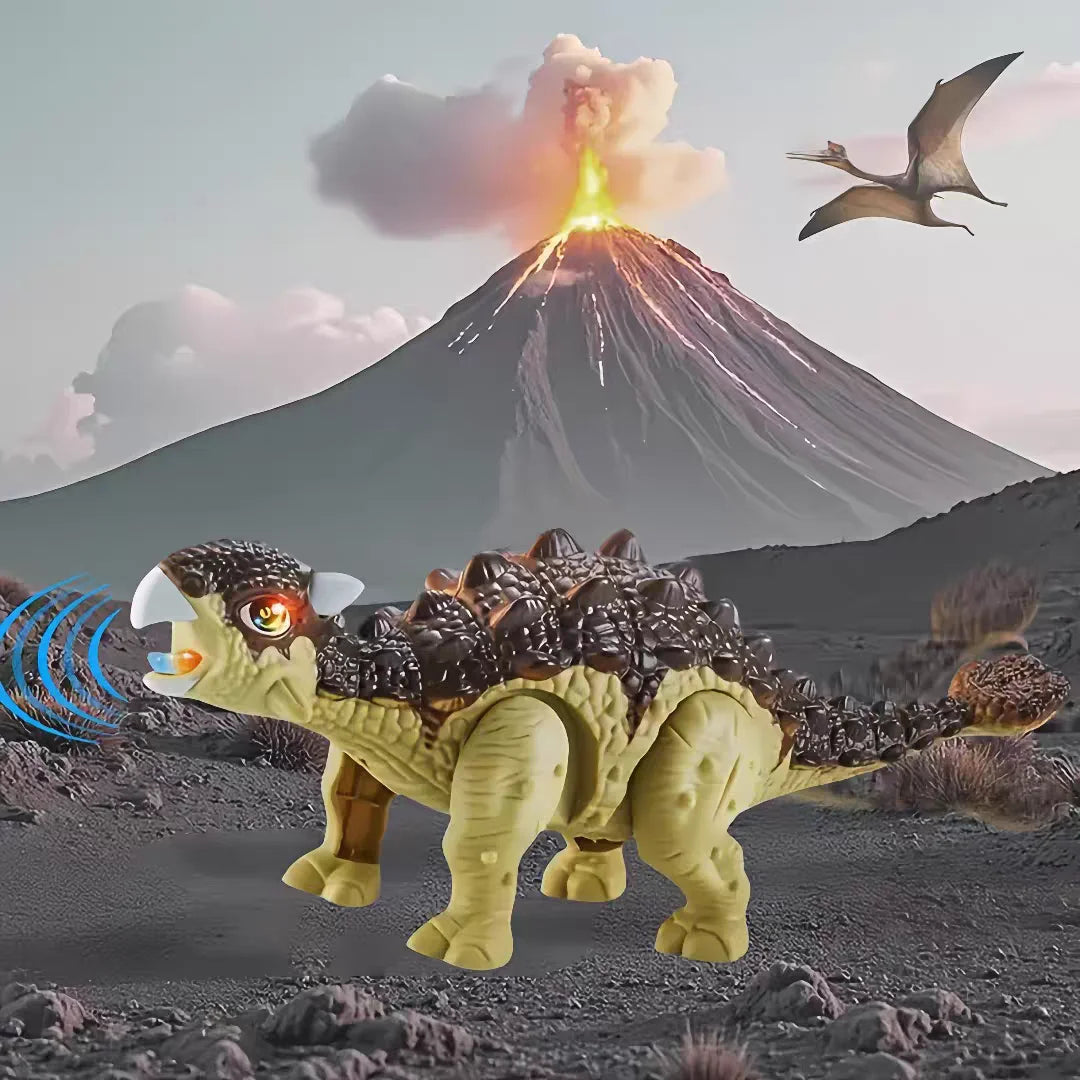 Walking Dinosaur Robot Toy With Lights and Roaring Sounds