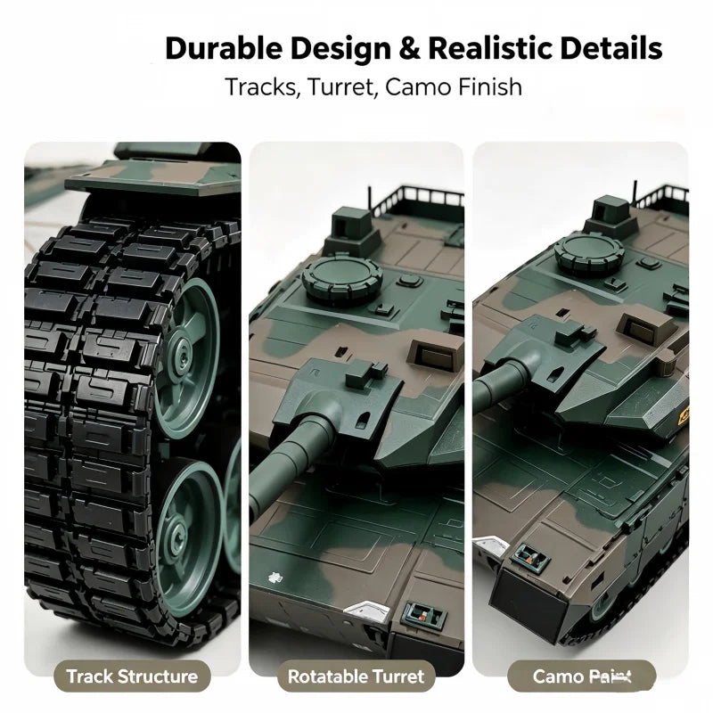 TONGLI RC Battle Tank With Turret Rotation And Sound Effects