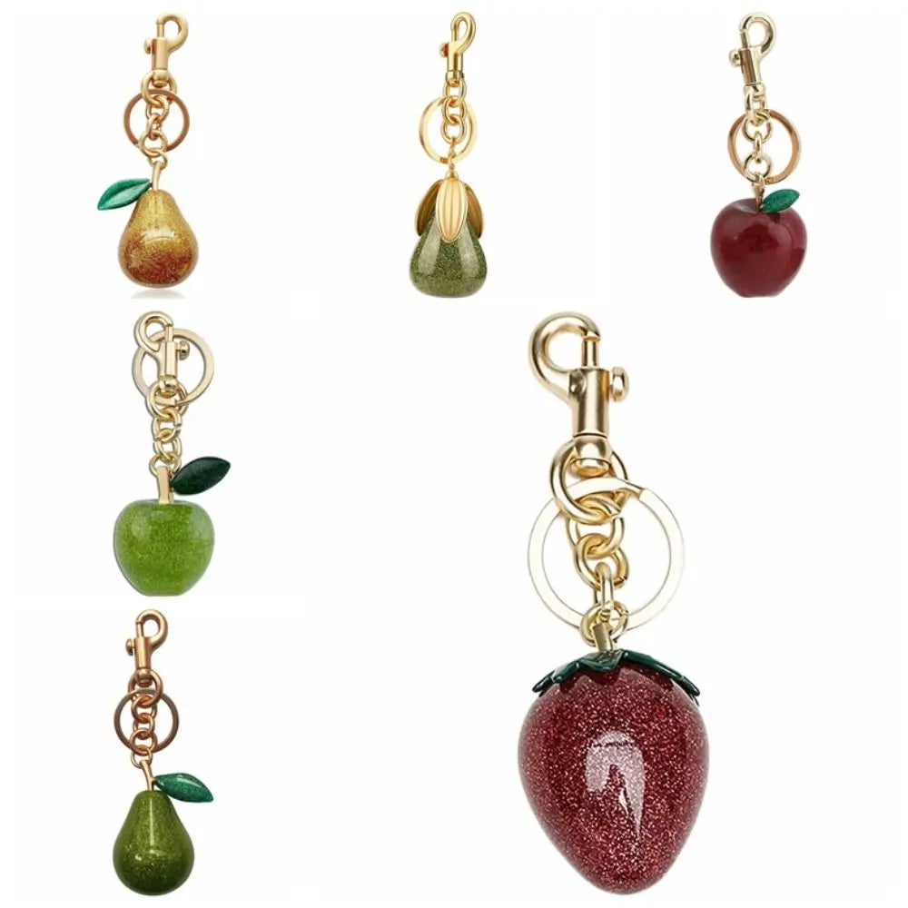 Cute Crystal Bag Charm With Metal Handbag Keychain Pendant