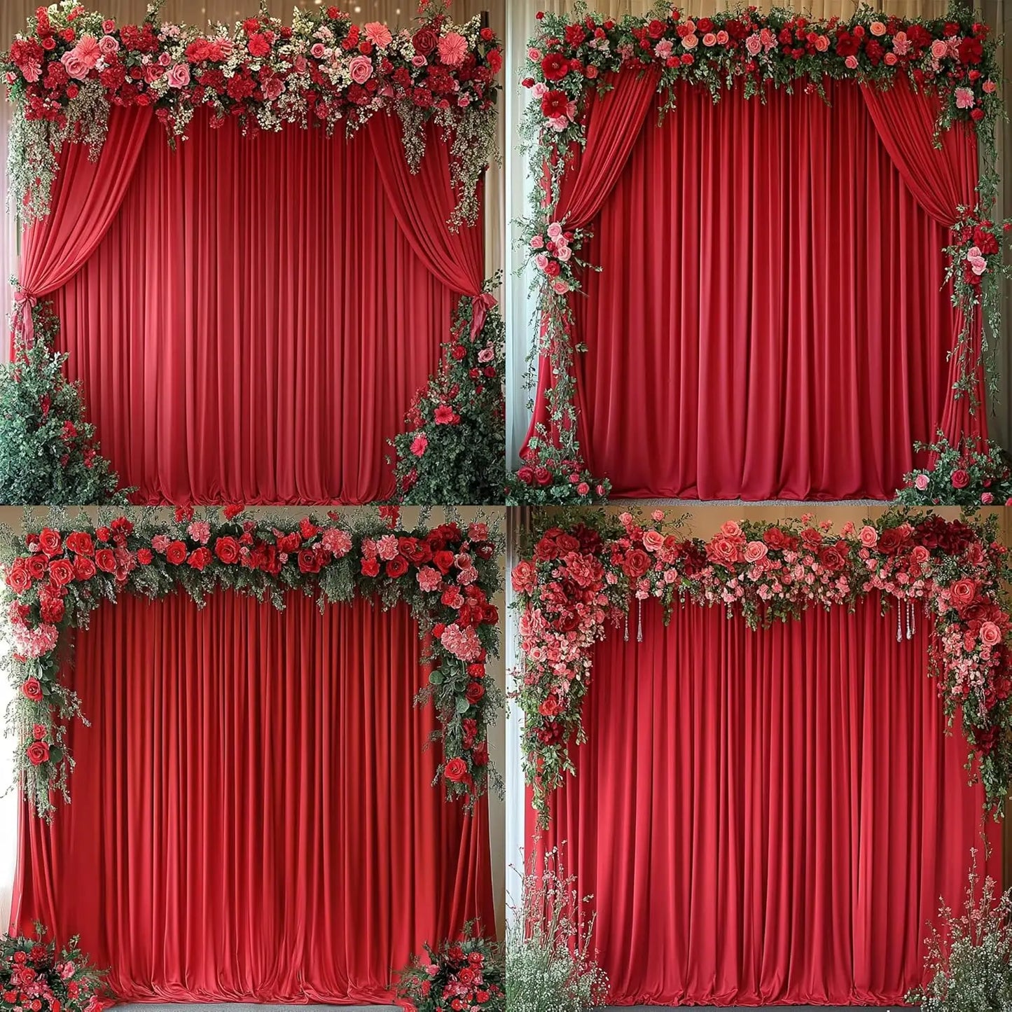 Hign-concerned Wrinkle Free Backdrop Curtains For Weddings And Parties