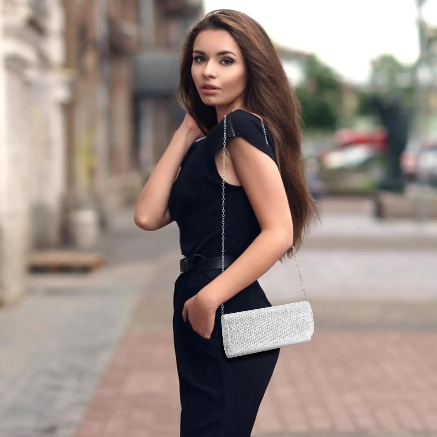 Evening Sparkling Clutch Purse For Women Party Bag Wedding Accessory
